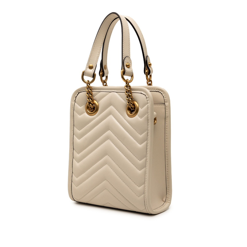 Pre-Loved Gucci Mini GG Marmont Matelasse Leather Satchel - Picture 2 of 7